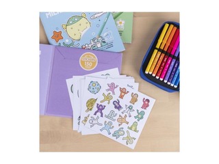 Krāsojamā grāmata ar uzlīmem Milan, Alien Invasion