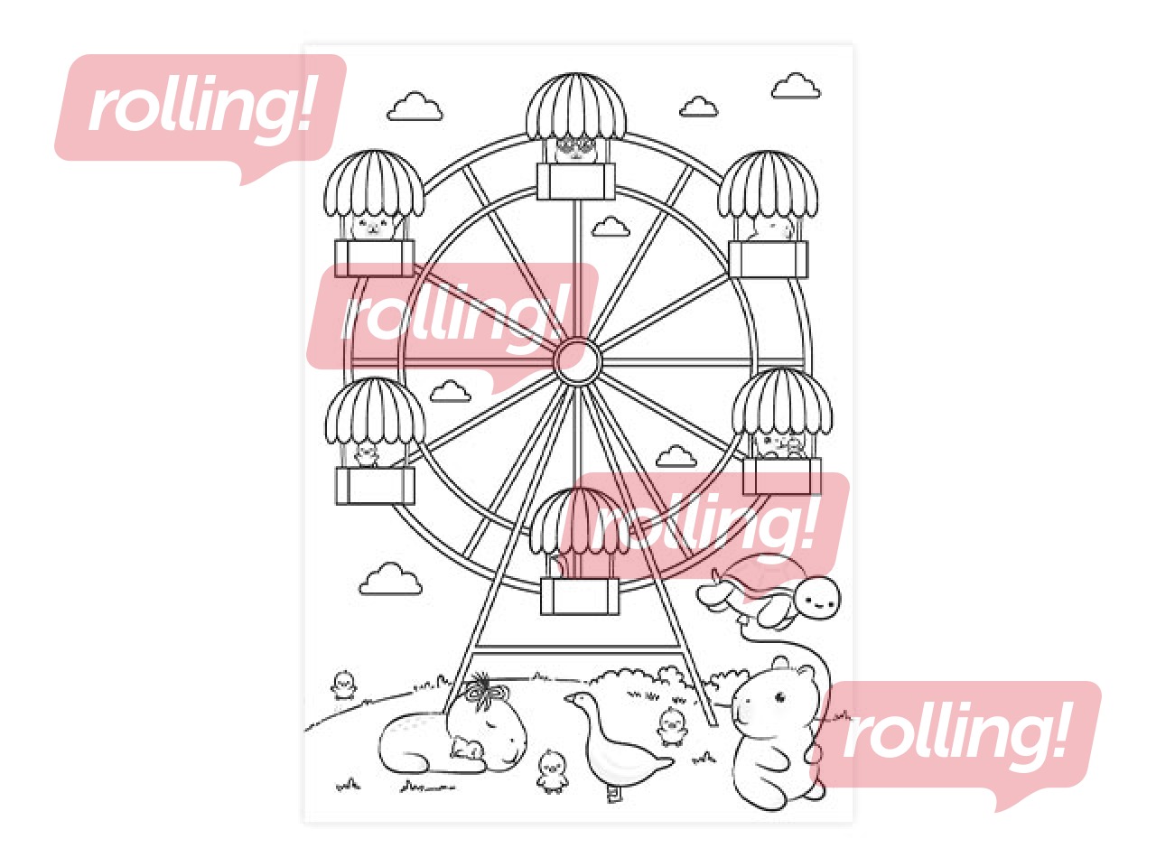 Krāsojamā grāmata Happy Color, Kapi Fun 