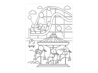 Krāsojamā grāmata Happy Color, Kapi Fun 