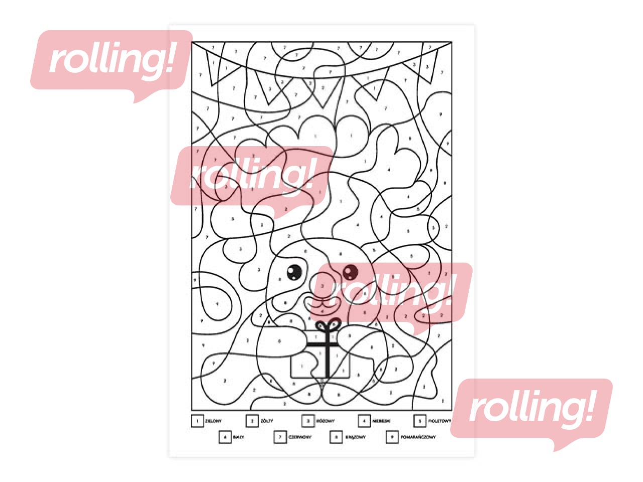 Krāsojamā grāmata Happy Color, Kapi Fun 