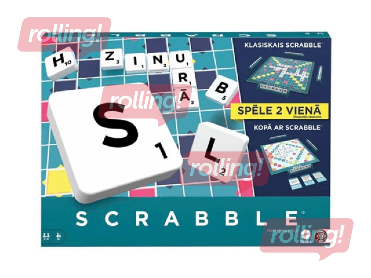 Board game Scrabble 2in1, latvian