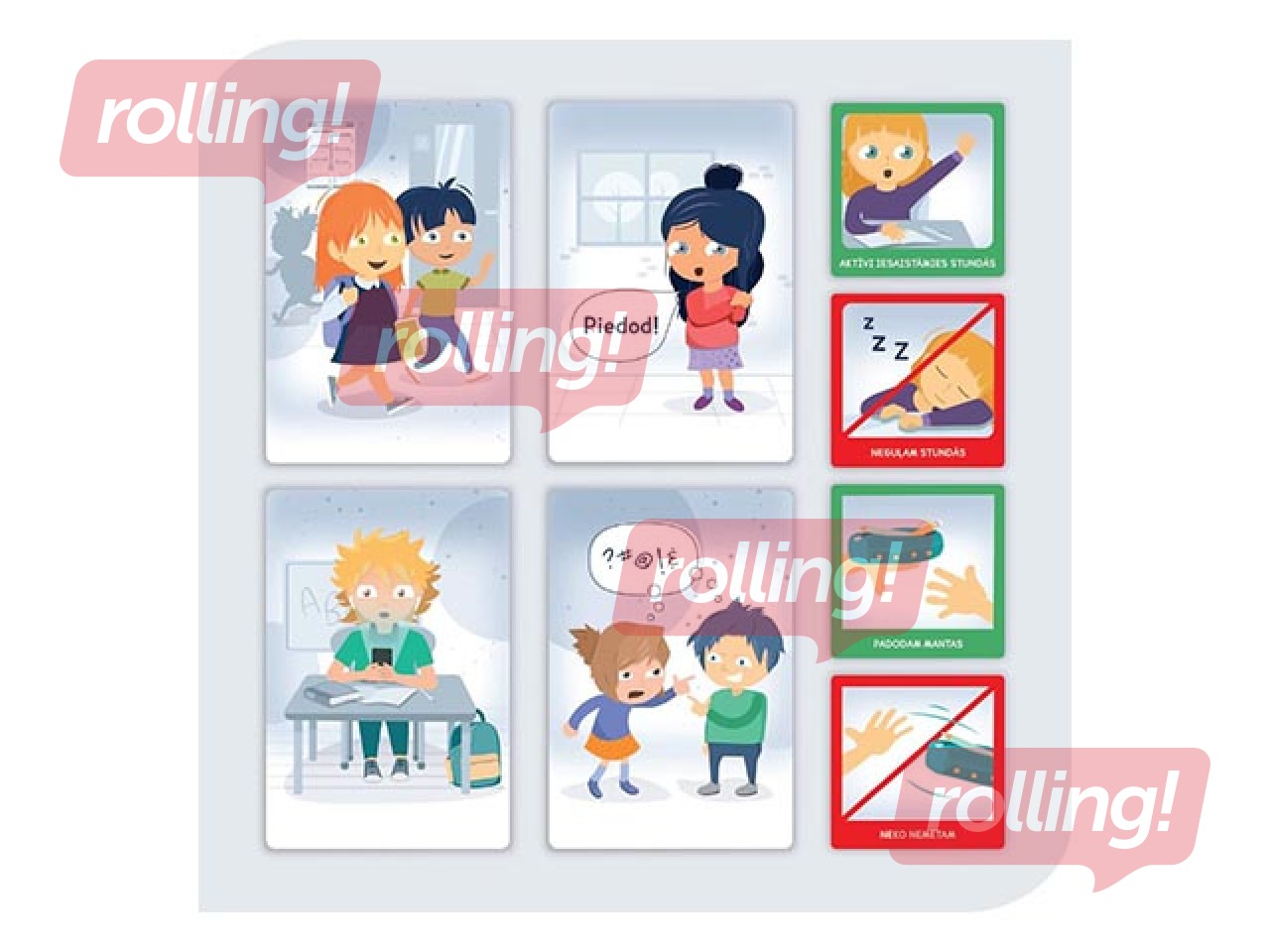 Spēle Uzvedības noteikumi pirmsskolai un skolai