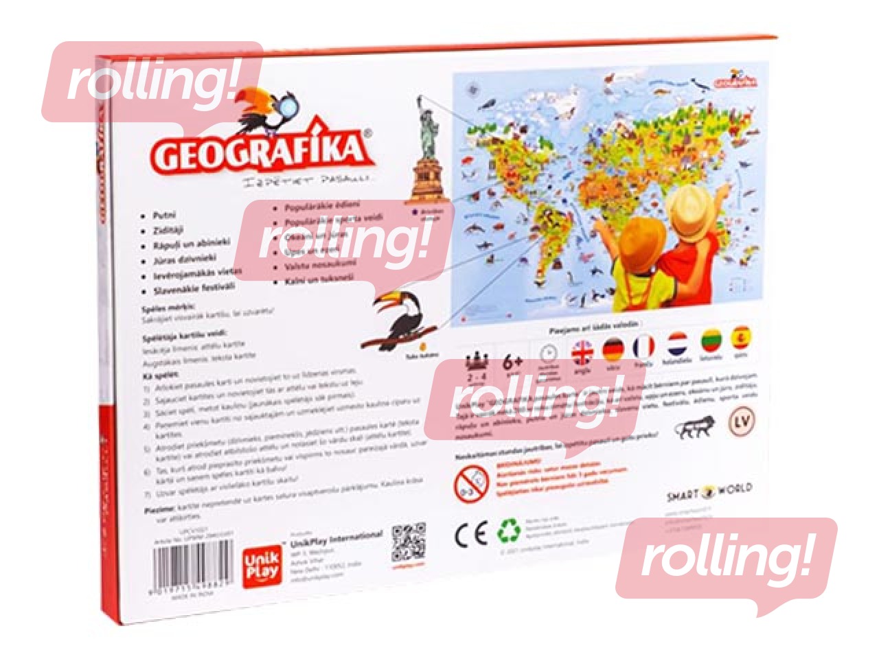 Spēle Geografika, izzini pasauli