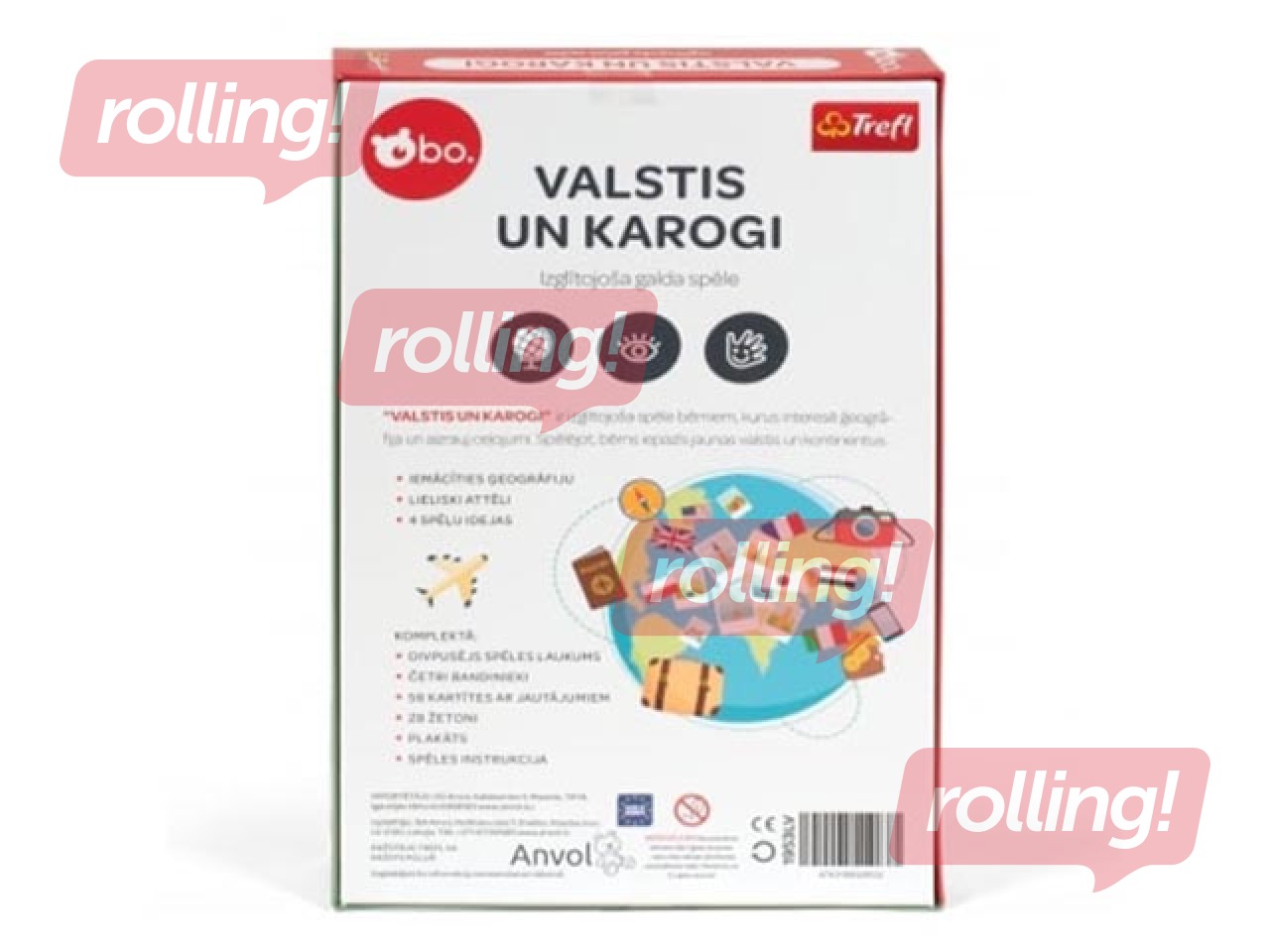 Board game ''Countries and flags'', LV