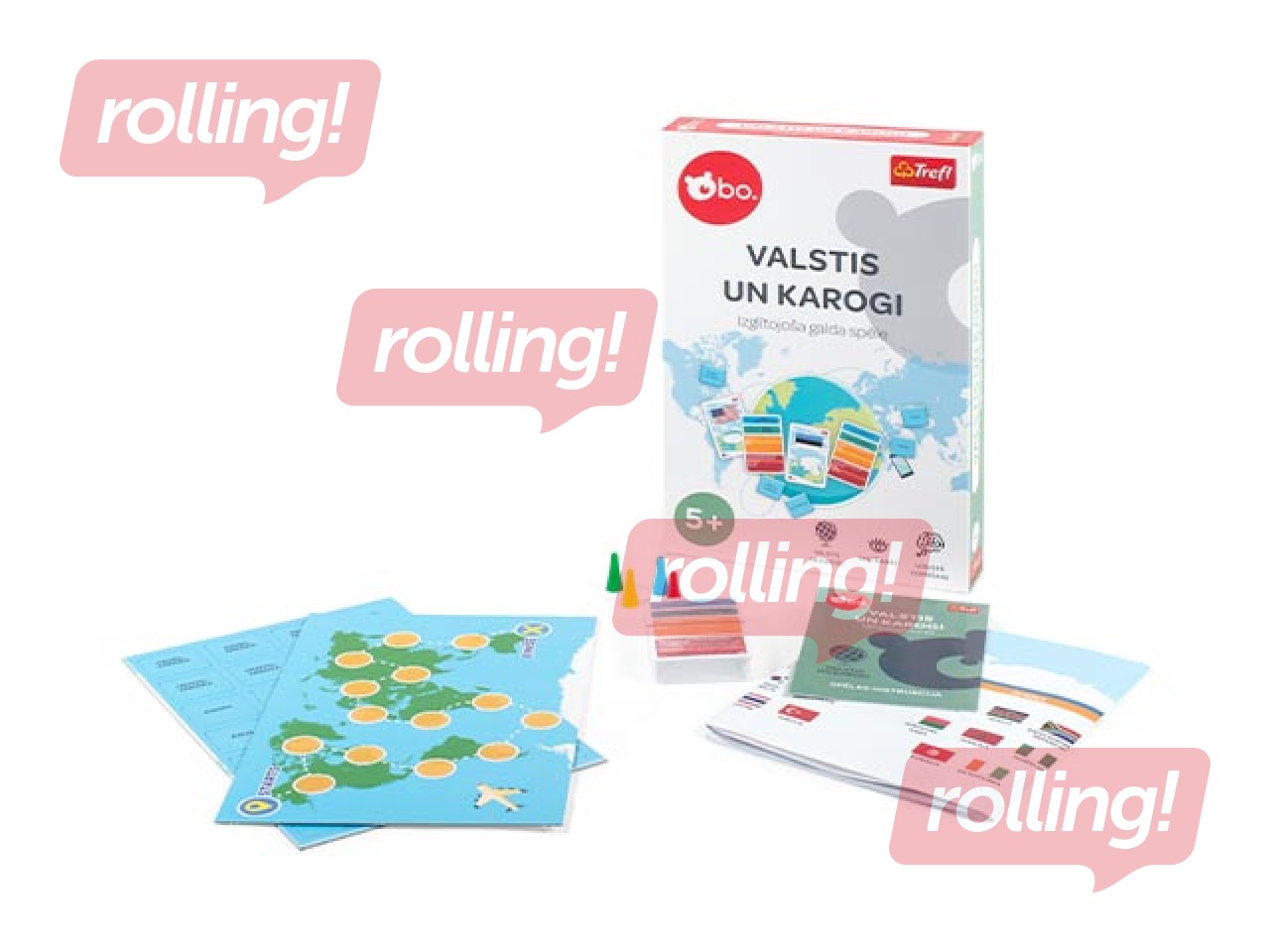 Galda spēle ''Valstis un karogi'', LV