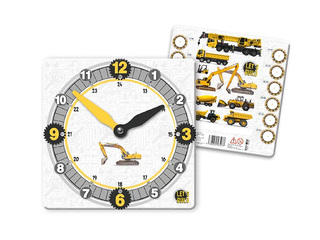 Paper learning clock Cars