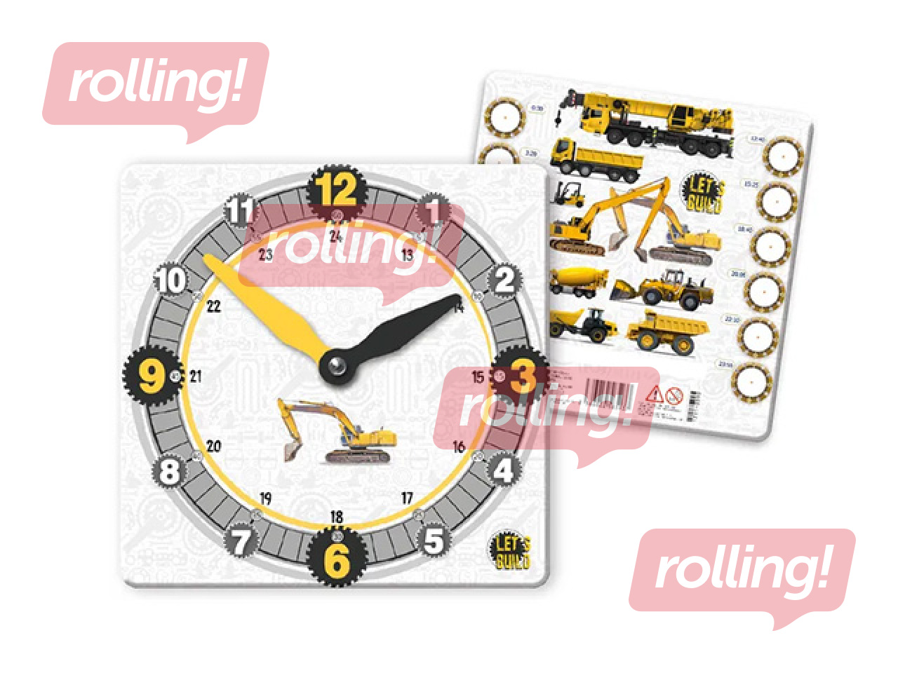 Papīra mācību pulkstenis Mašīnas