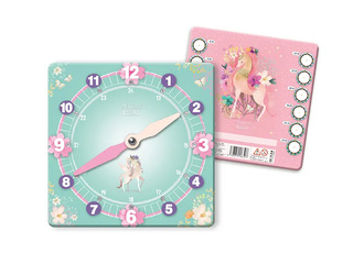 Paper learning clock Unicorn