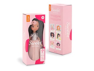 Кукла Sweet Sisters Тина в розовом платье с пайетками, 32 см