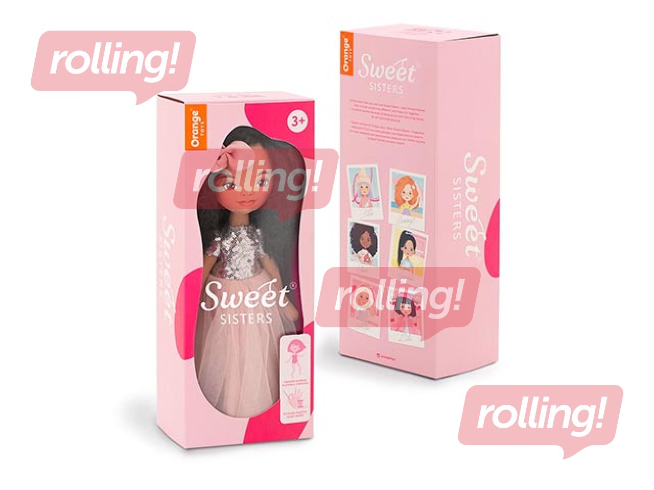 Кукла Sweet Sisters Тина в розовом платье с пайетками, 32 см