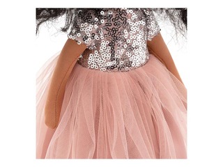 Sweet Sisters lelle Tīna rozā kleitā ar fliteriem, 32 cm