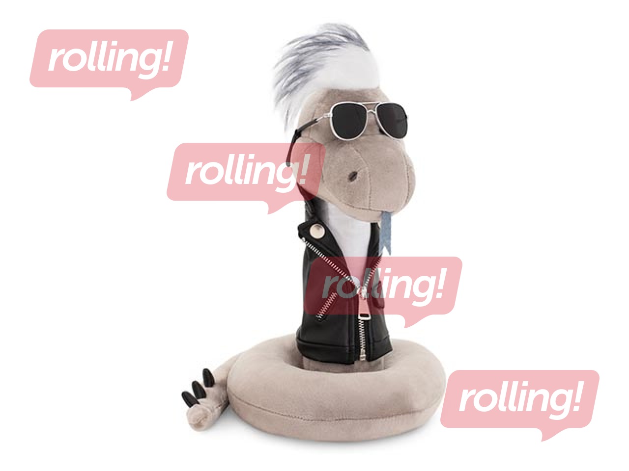 Soft Toy Orange Toys, Dimon the Snake, 25cm