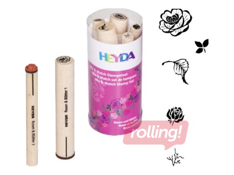 Dekoratīvo zīmogu komplekts, Rozes