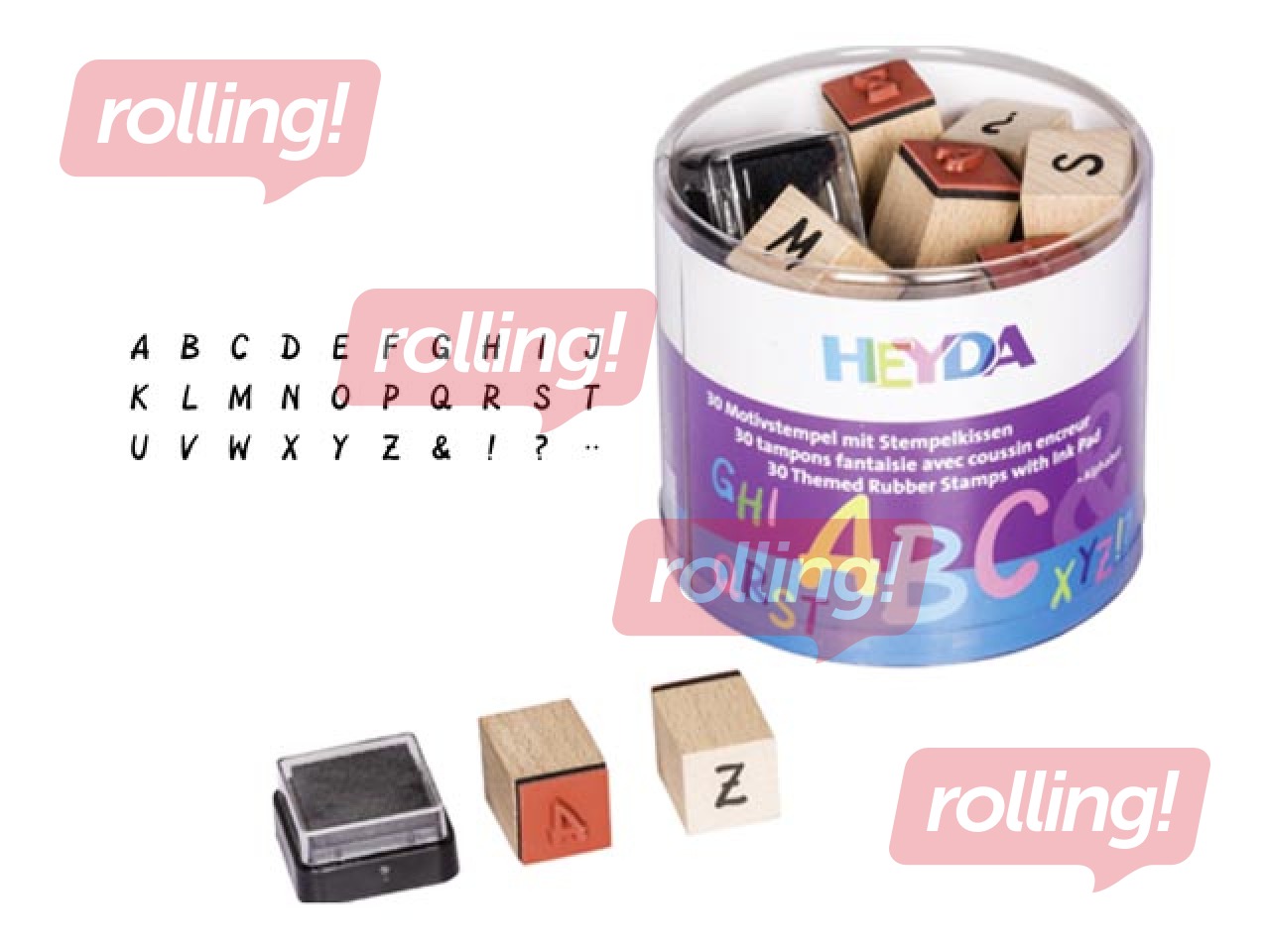 Dekoratiivne templikomplekt, Alphabet