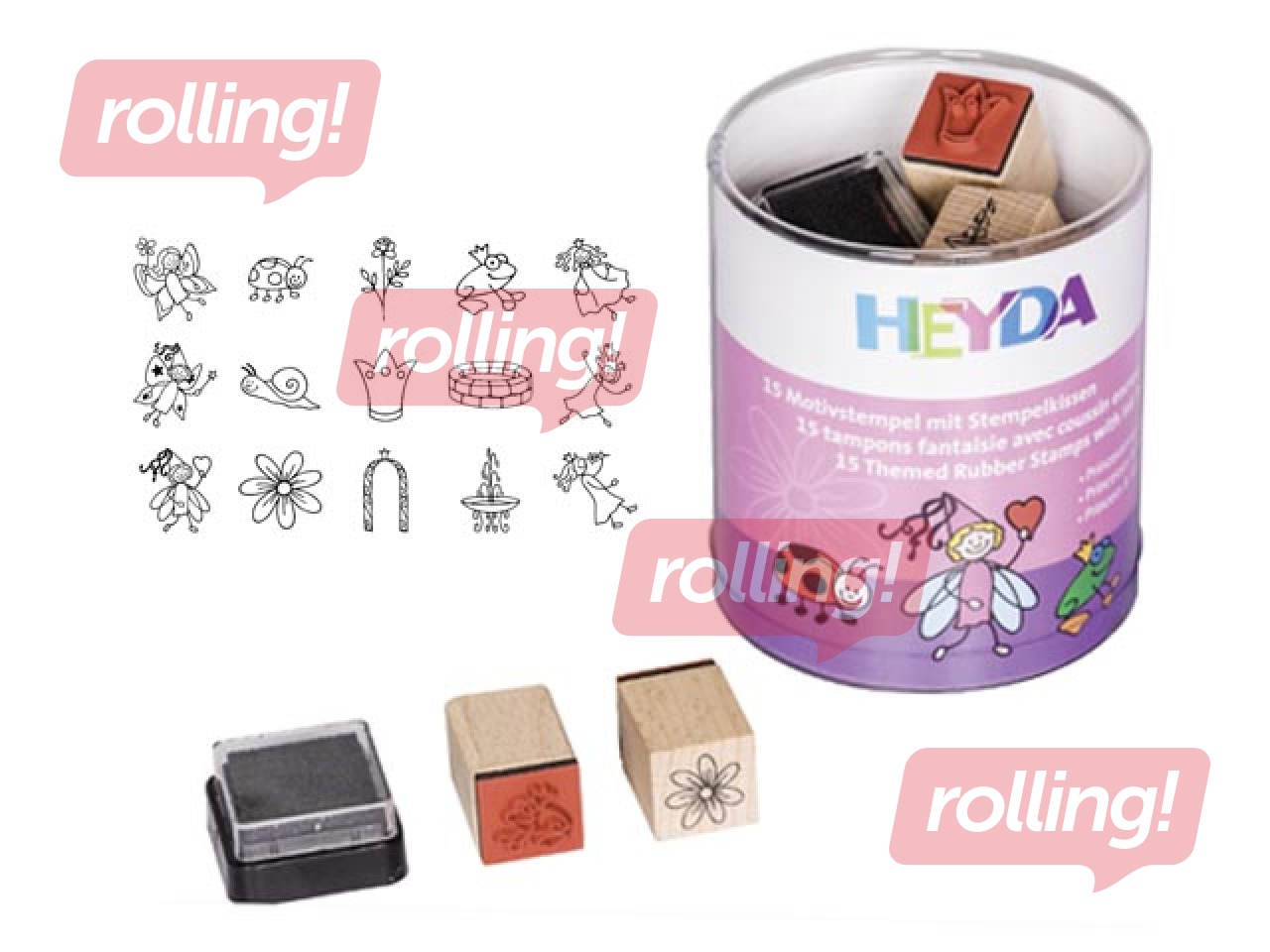 Decorative stamp set, Princesses and Fairies