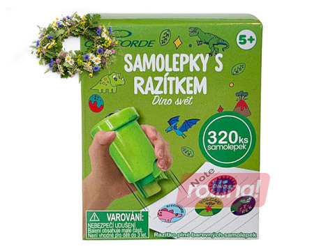Dekoratīvā zīmoga - uzlīmju komplekts, Dino +Līgo dāvana!