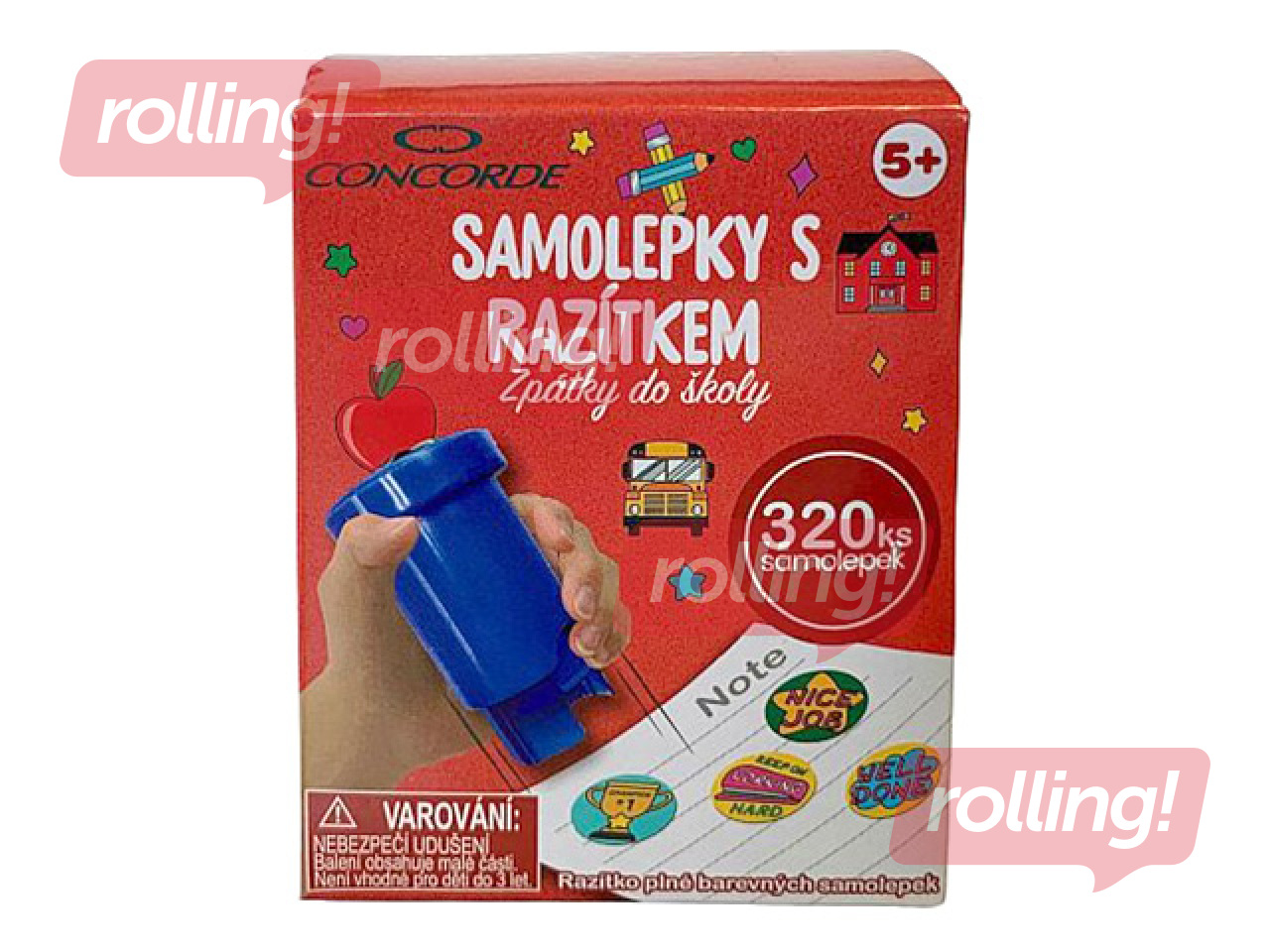 Dekoratīvā zīmoga - uzlīmju komplekts, School