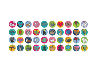 Decorative stamp - sticker set, Friends