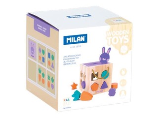 Развивающая деревянная игрушка Milan – Кубик Кролик.