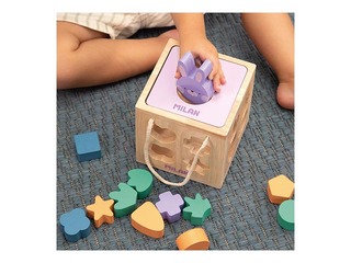 Развивающая деревянная игрушка Milan – Кубик Кролик.