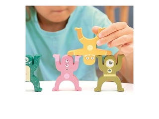 Развивающая деревянная игрушка Milan– Aliens Tower