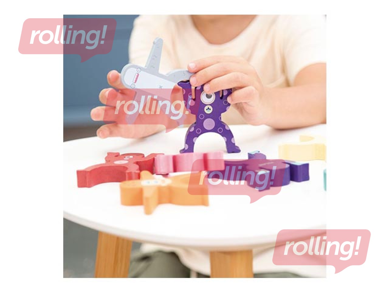 Развивающая деревянная игрушка Milan– Aliens Tower