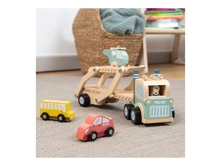 Attīstošā koka rotaļlieta Milan, Wheels on the road