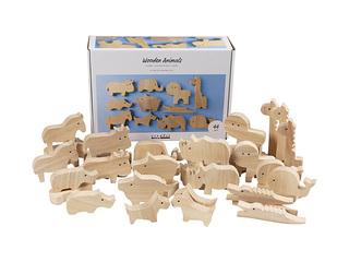 Koka figūras Wooden Animals - Farm and Safari