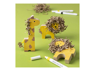 Koka figūras Wooden Animals - Farm and Safari +Līgo dāvana!