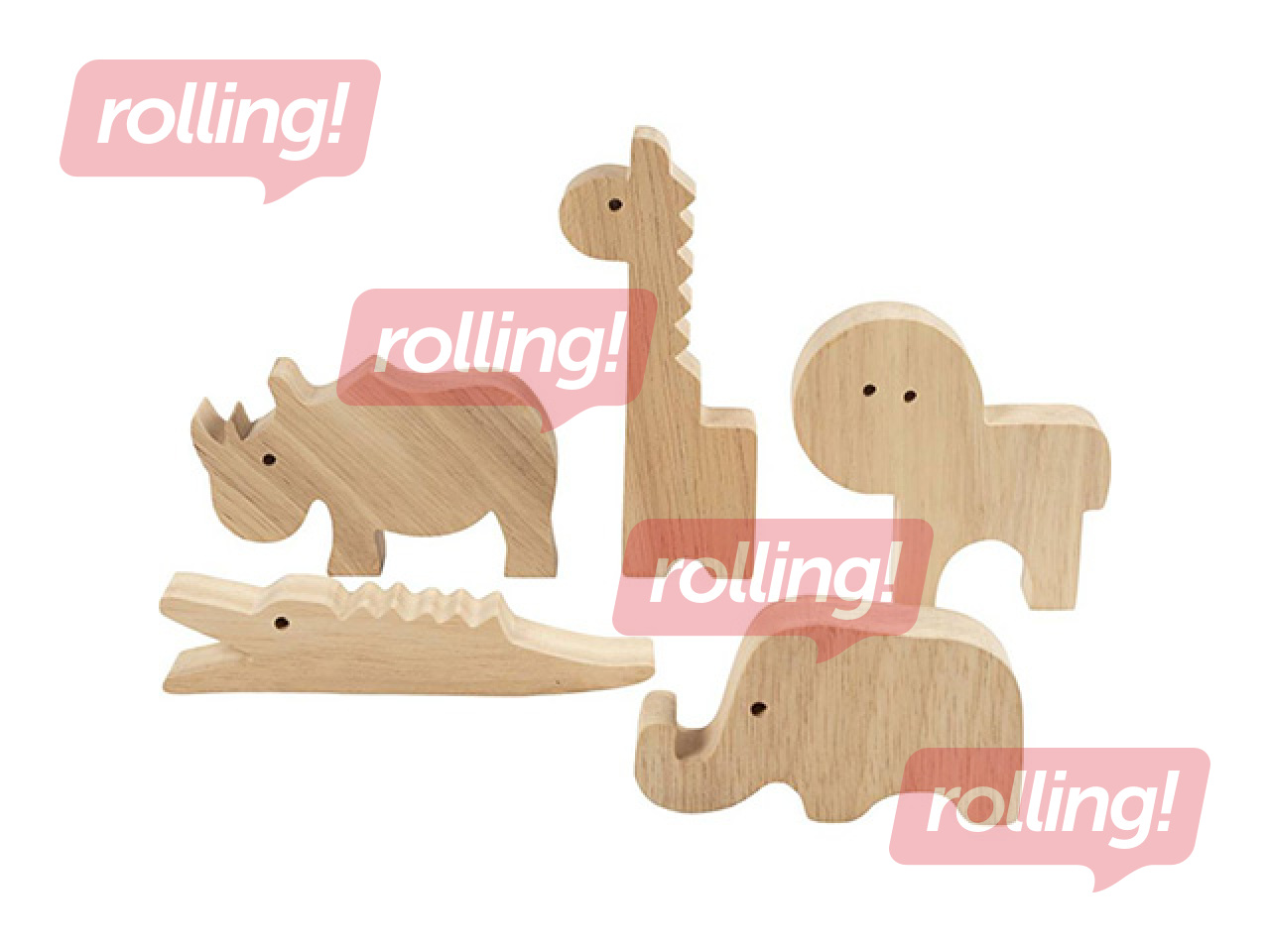 Koka figūras Wooden Animals - Safari