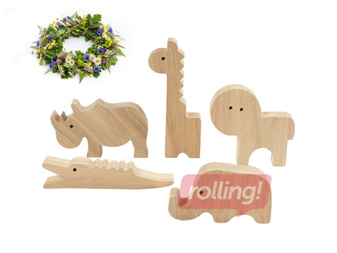Koka figūras Wooden Animals - Safari +Līgo dāvana!