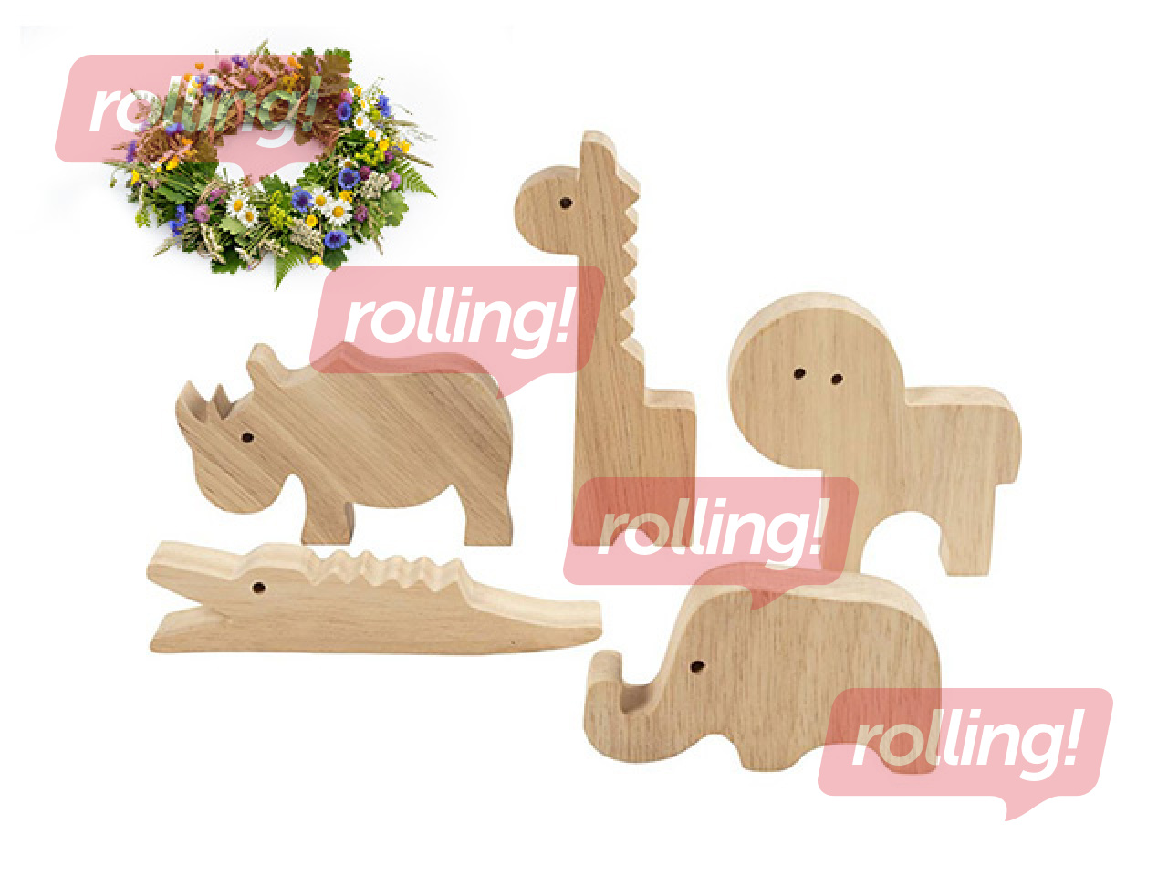 Koka figūras Wooden Animals - Safari +Līgo dāvana!