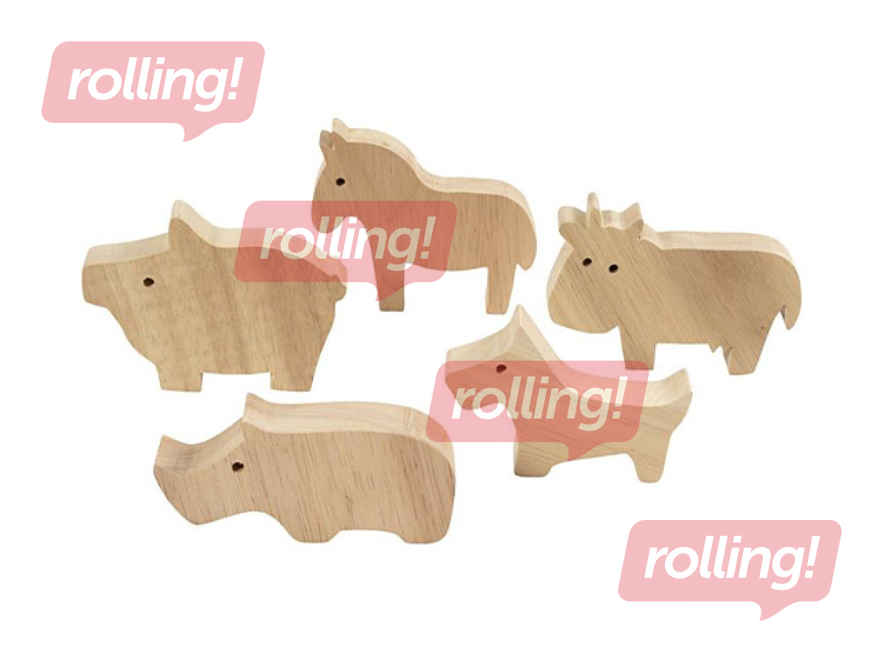 Koka figūras Wooden Animals - Farm