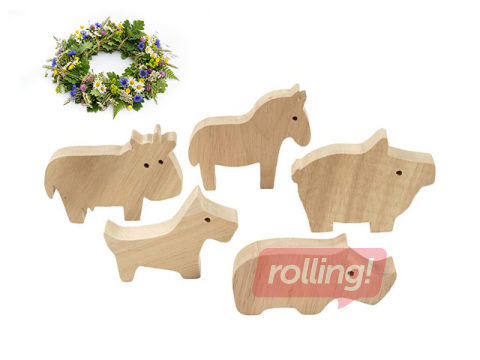 Koka figūras Wooden Animals - Farm +Līgo dāvana!