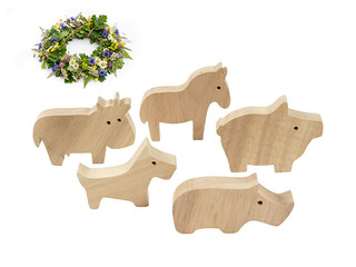 Koka figūras Wooden Animals - Farm +Līgo dāvana!