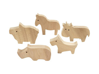 Puidust figuurid Wooden Animals - Farm