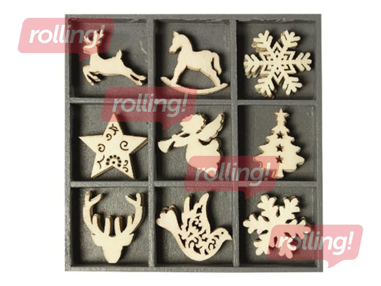 Koka dekori Christmas 2, 45 gab.