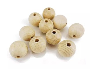 Wooden balls, 20mm, 10 pcs.