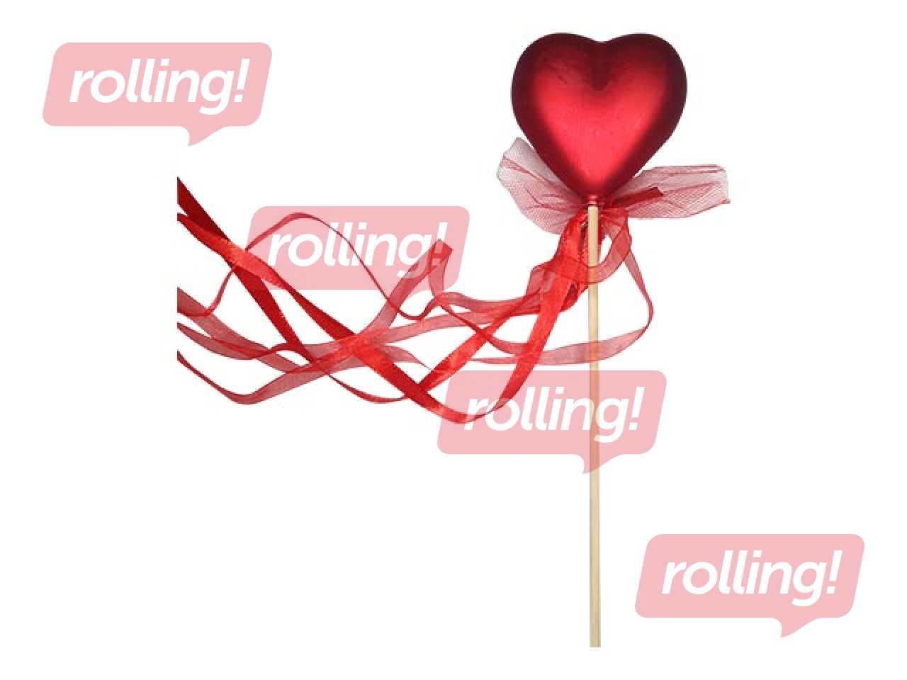 Decorative heart on a stick, H55