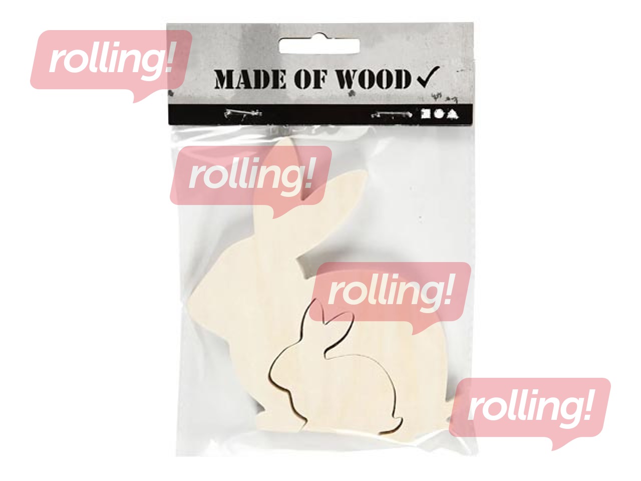 Wooden bunnies, two in one