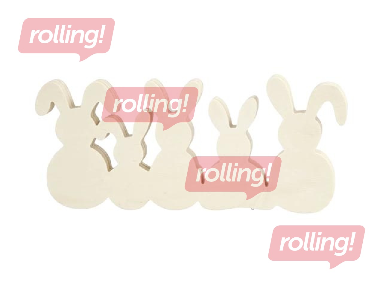 Decorative bunnies, 1 piece