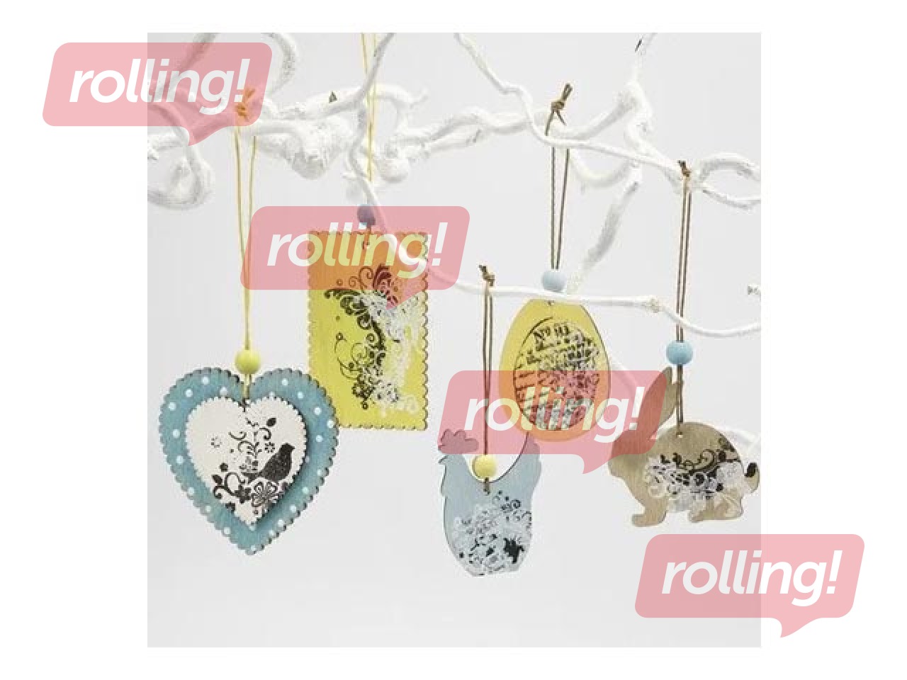 Koka Lieldienu dekori, 9 gab.