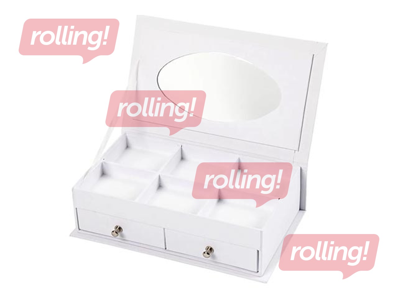 Dārgumu kastīte, balta