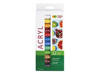 Acrylic paints Happy Color 12col.х12ml (tubes/box)