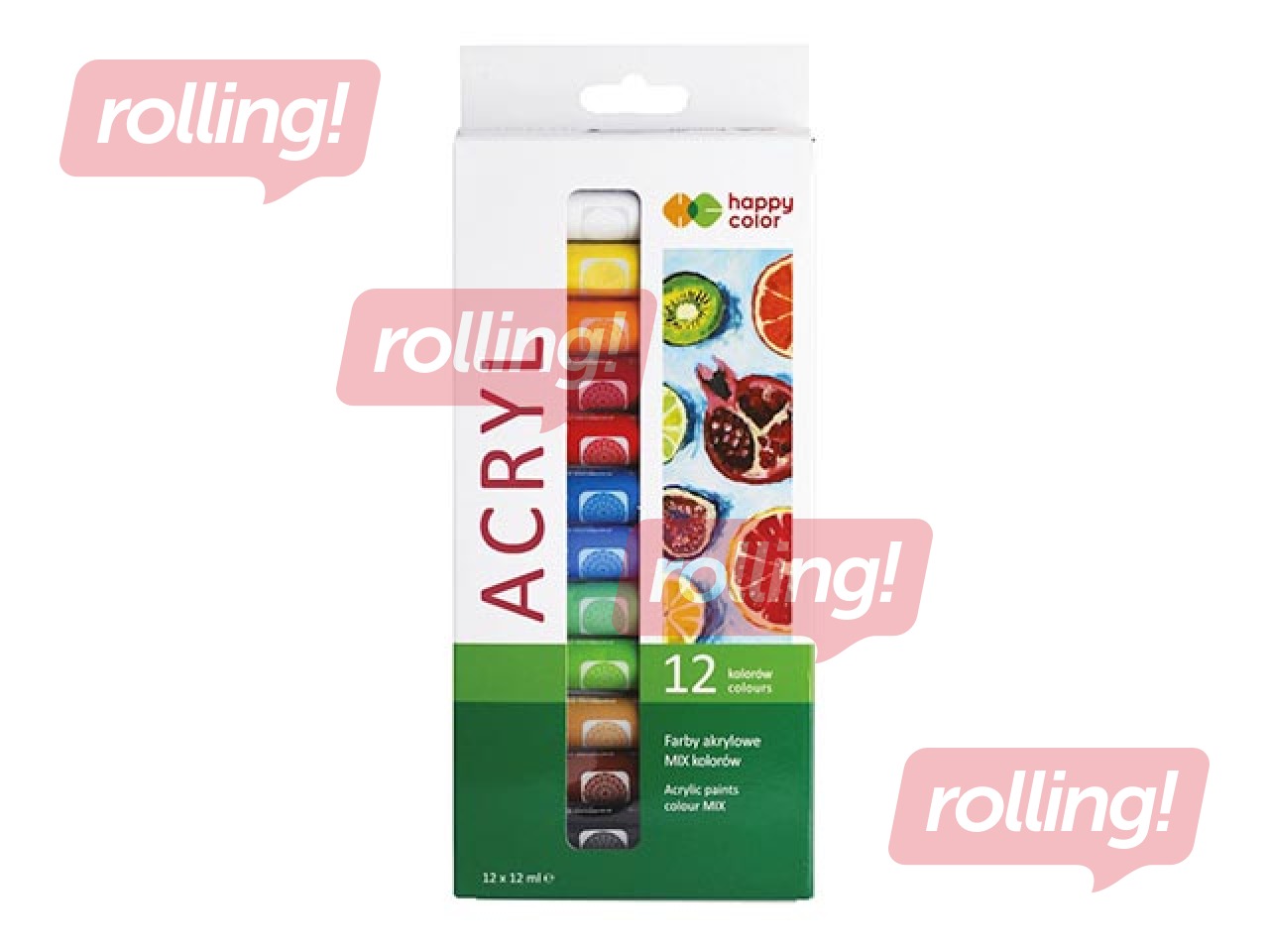 Acrylic paints Happy Color 12col.х12ml (tubes/box)