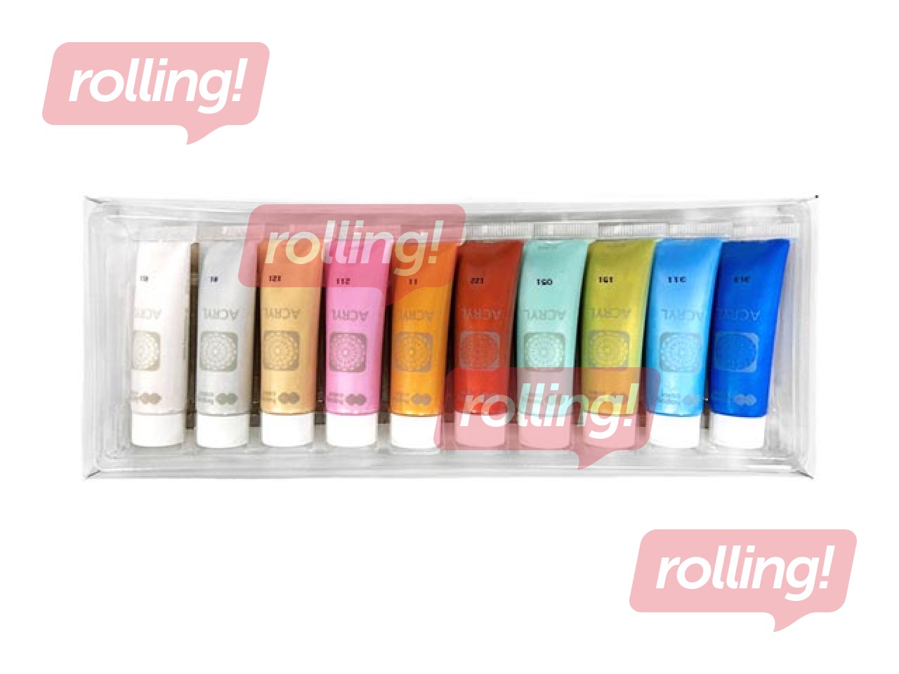 Akrila krāsas Happy Color 10kr.х12ml (tūbiņas), metāliski toņi