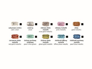 Akrila krāsas Happy Color 10kr.х12ml (tūbiņas), metāliski toņi