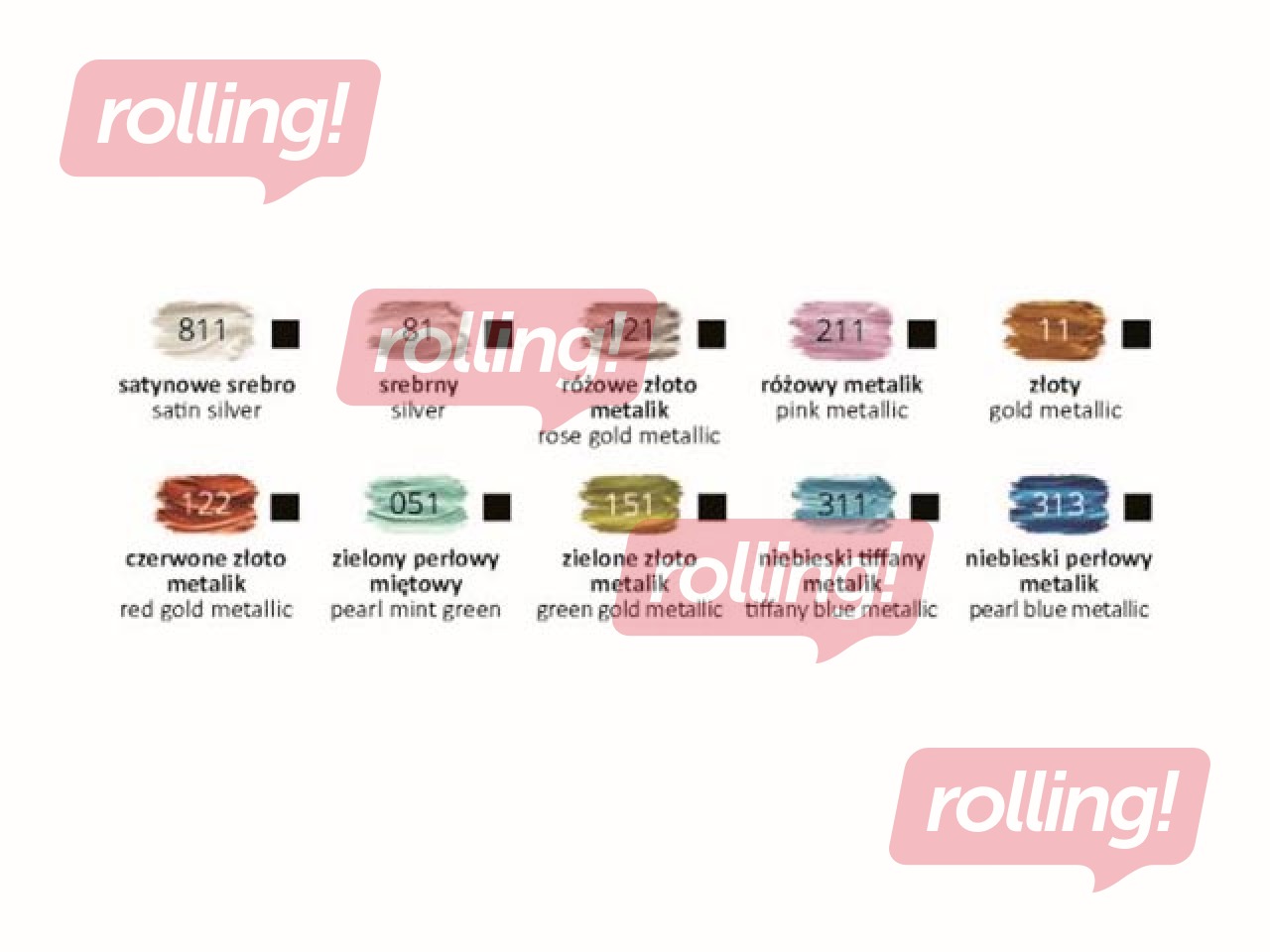 Akrila krāsas Happy Color 10kr.х12ml (tūbiņas), metāliski toņi