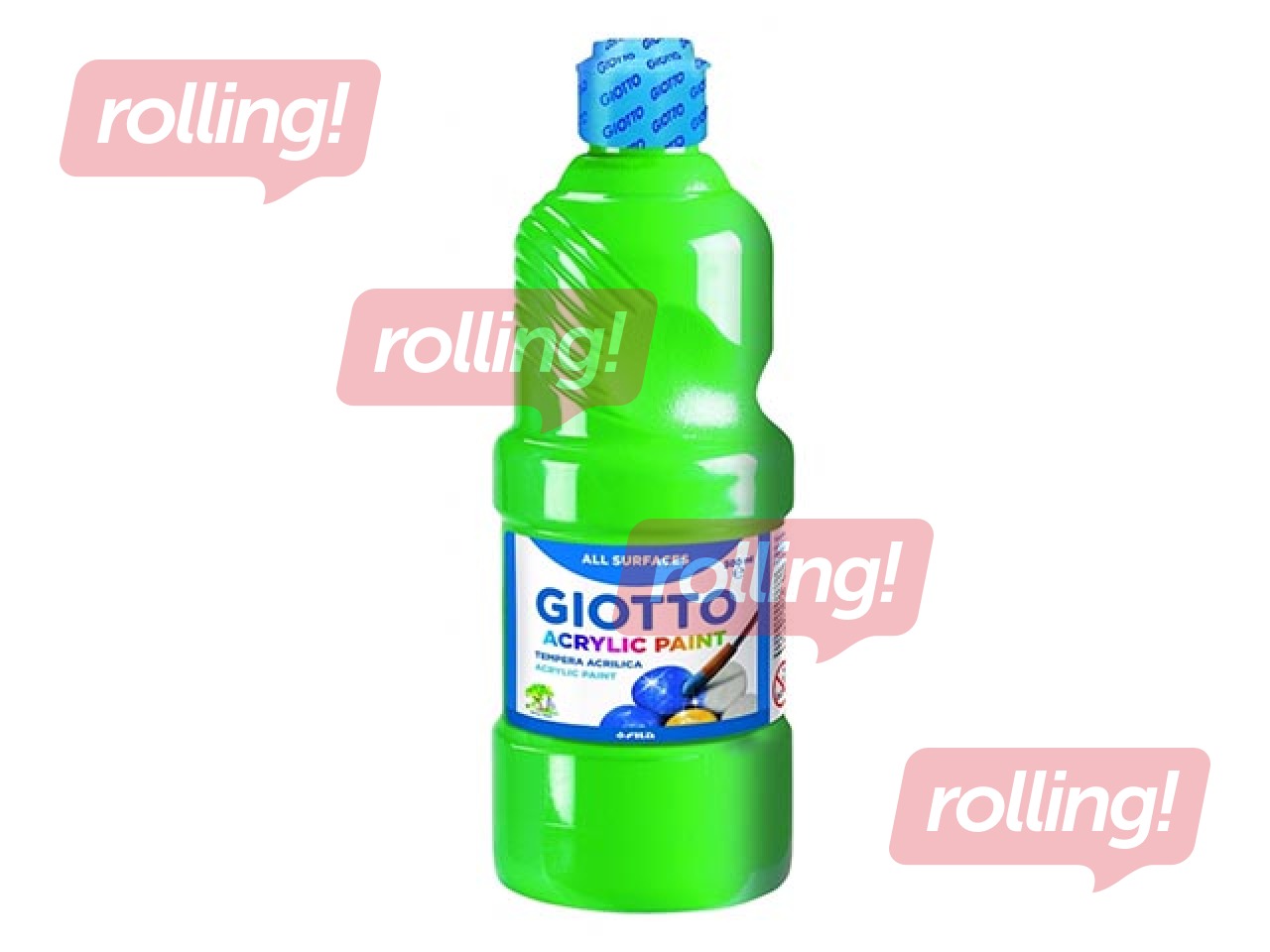 Akrila krāsa Giotto, 500ml, zaļa