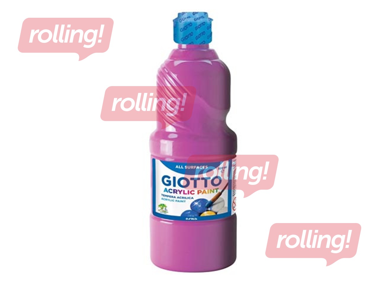 Akrila krāsa Giotto, 500ml, rozā